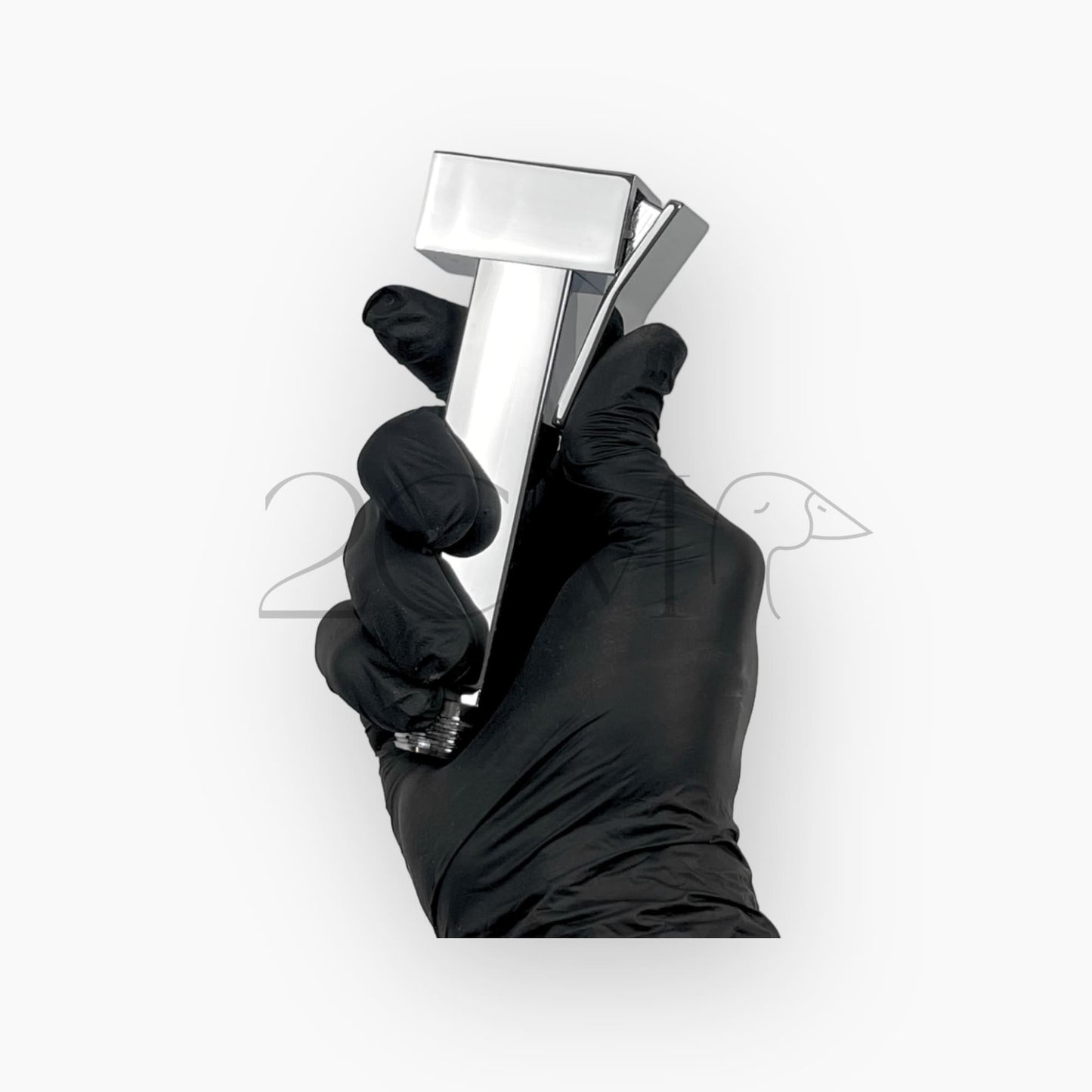 Poignée Douchette Ablution Carrée Chromée pour WC