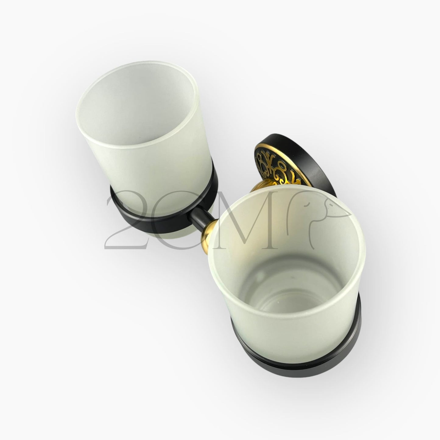 Porte Gobelet Double Black Gold