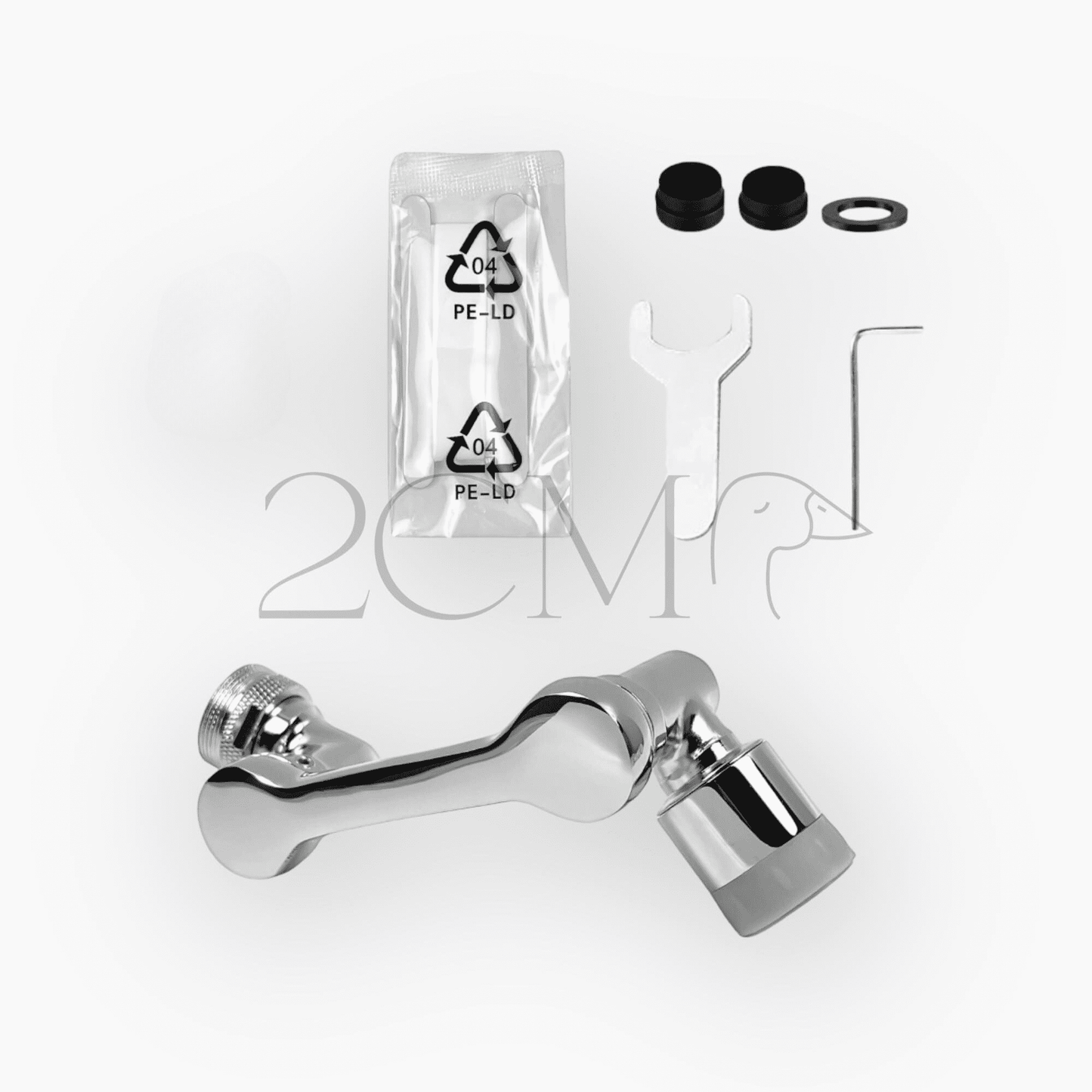 Mousseur de Robinet Pivotant 1080° en Inox